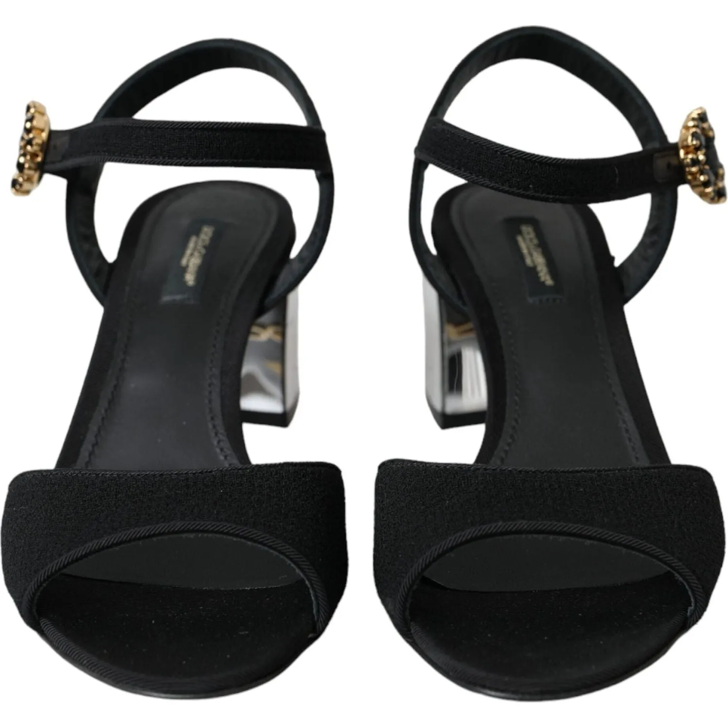 Sandals Jamaica All Inclusive Dolce & Gabbana Black Crystal Ankle Strap Keira Sandal Shoes