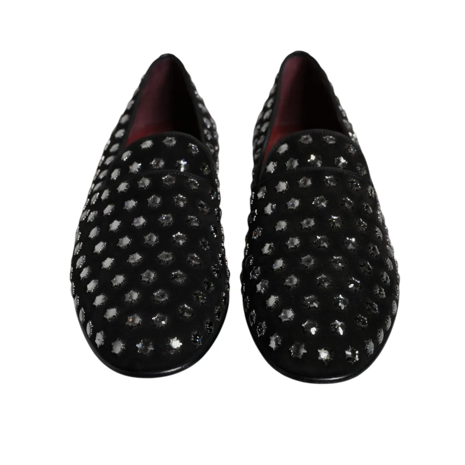 Loafers Ralph Lauren Dolce & Gabbana Black Crystal Embellished Loafers Dress Shoes