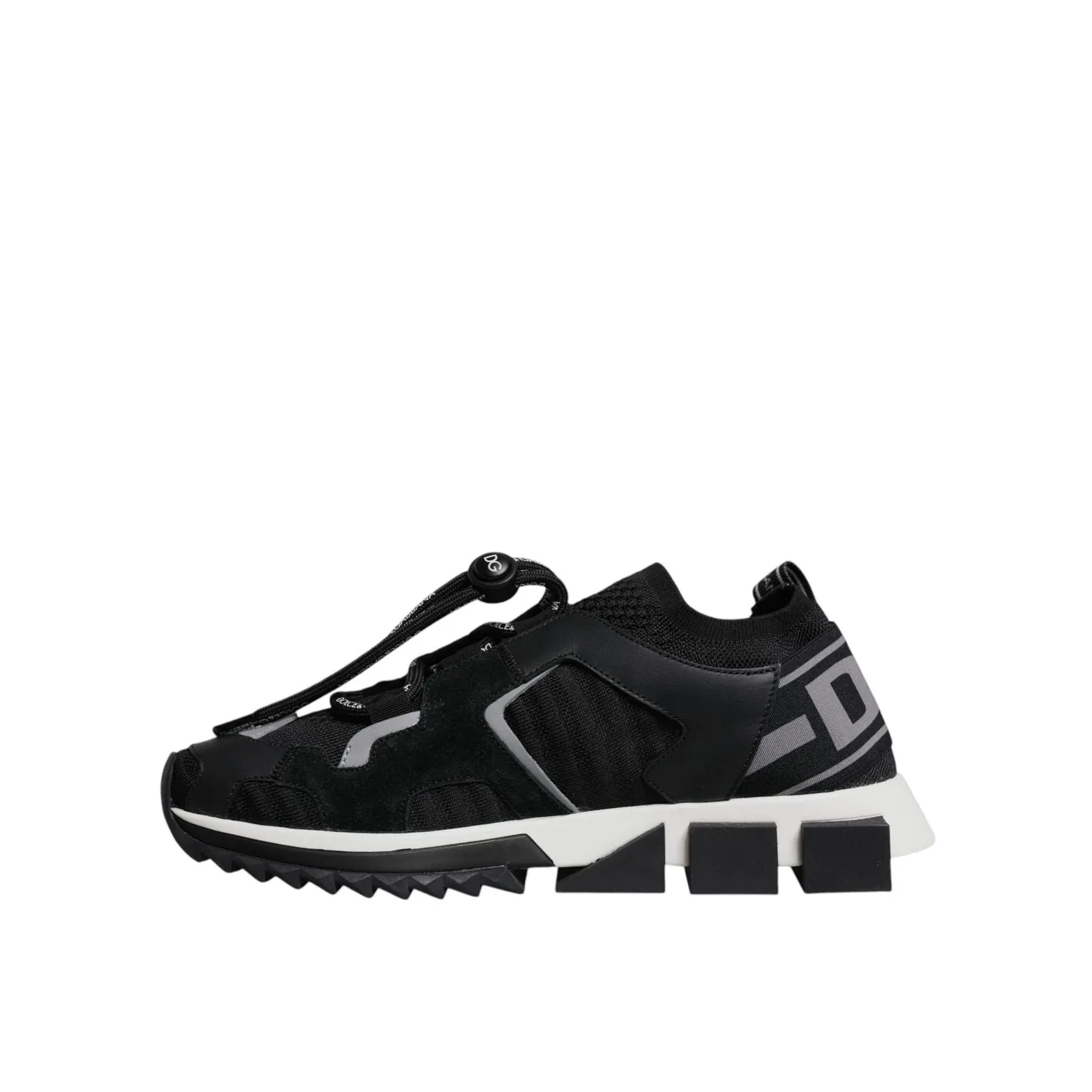 Boutique Sneakers Dolce & Gabbana Black Mesh Sorrento Trekking Sneakers Shoes