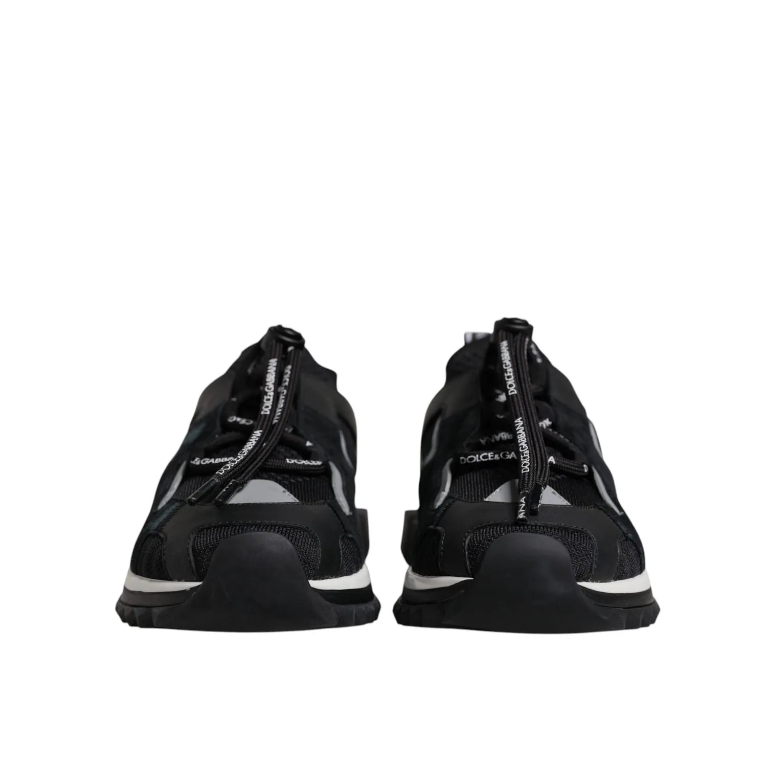 Dancing In Sneakers Dolce & Gabbana Black Mesh Sorrento Trekking Sneakers Shoes
