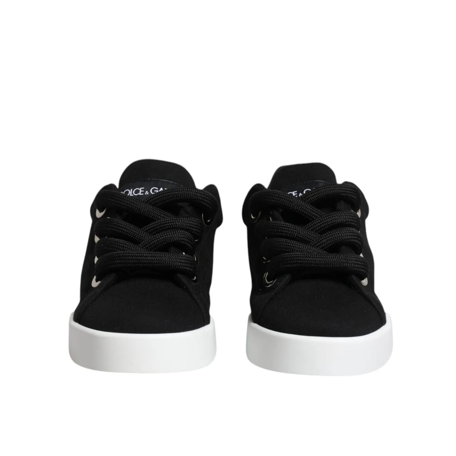 Dolce & Gabbana Black Portofino Low Top Sneakers Shoes Reef Sneakers