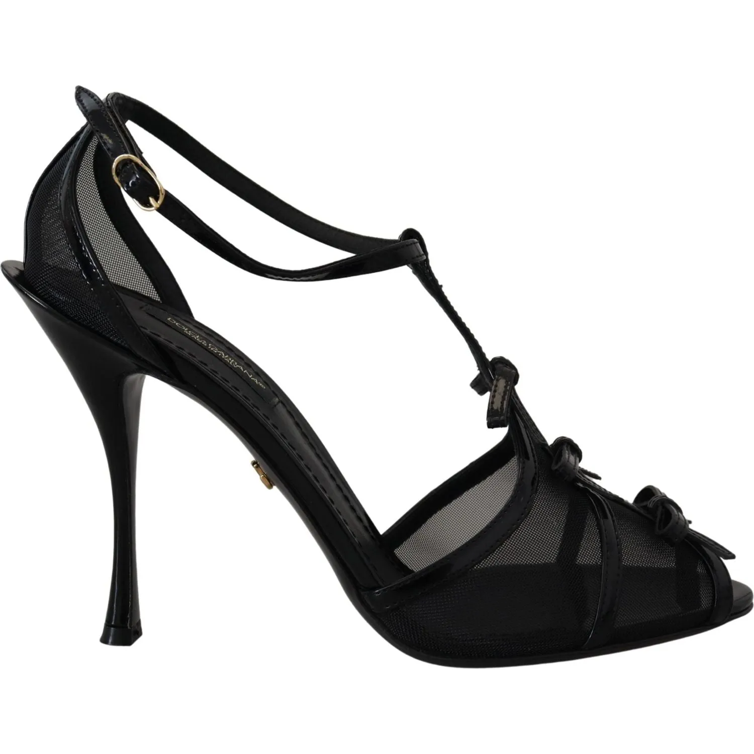 Dolce & Gabbana Black Stiletto High Heels Sandals Shoes Carters Sandals