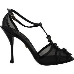 Separator Sandals Dolce & Gabbana Black Stiletto High Heels Sandals Shoes