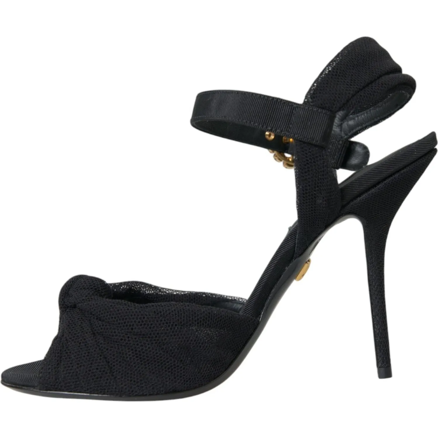 Hot Cakes Sandals Dolce & Gabbana Black Suede Embellished Heels Sandals Shoes