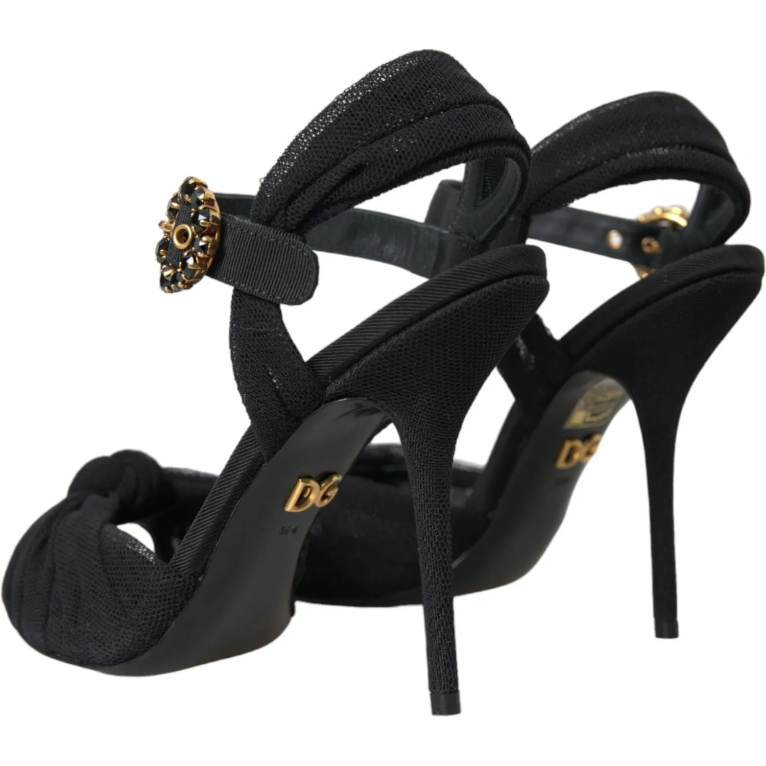 Dolce & Gabbana Black Suede Embellished Heels Sandals Shoes Sandals Dunns River Photos