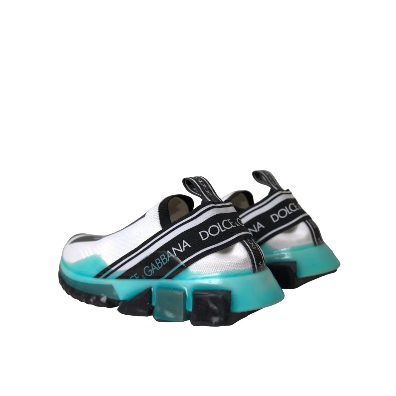 Dolce & Gabbana Black White Blue Slip On Sorrento Sneakers Shoes Top Most Comfortable Sneakers