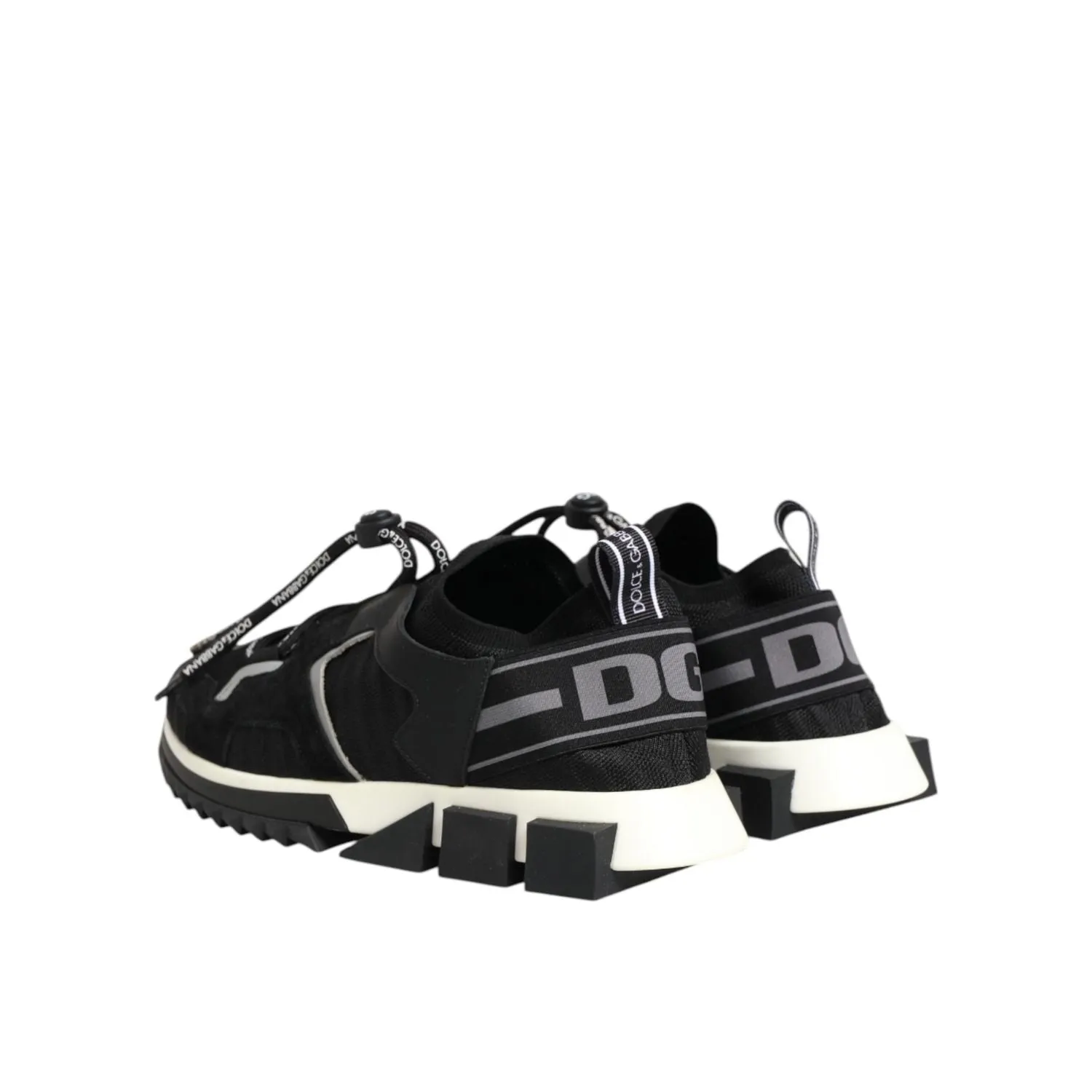 Aces Sneakers Dolce & Gabbana Black White Logo Sorrento Sneakers Shoes