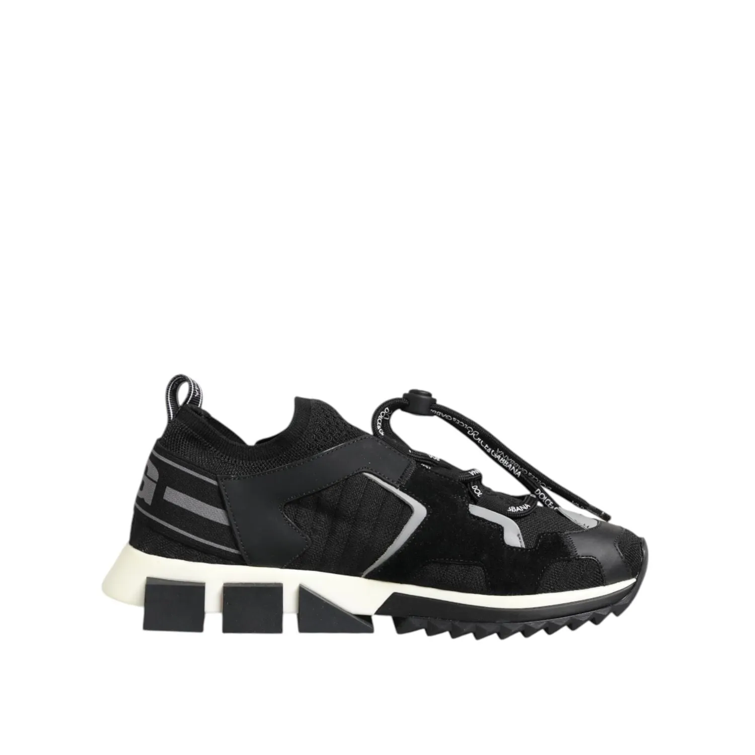 End Sneakers Dolce & Gabbana Black White Logo Sorrento Sneakers Shoes