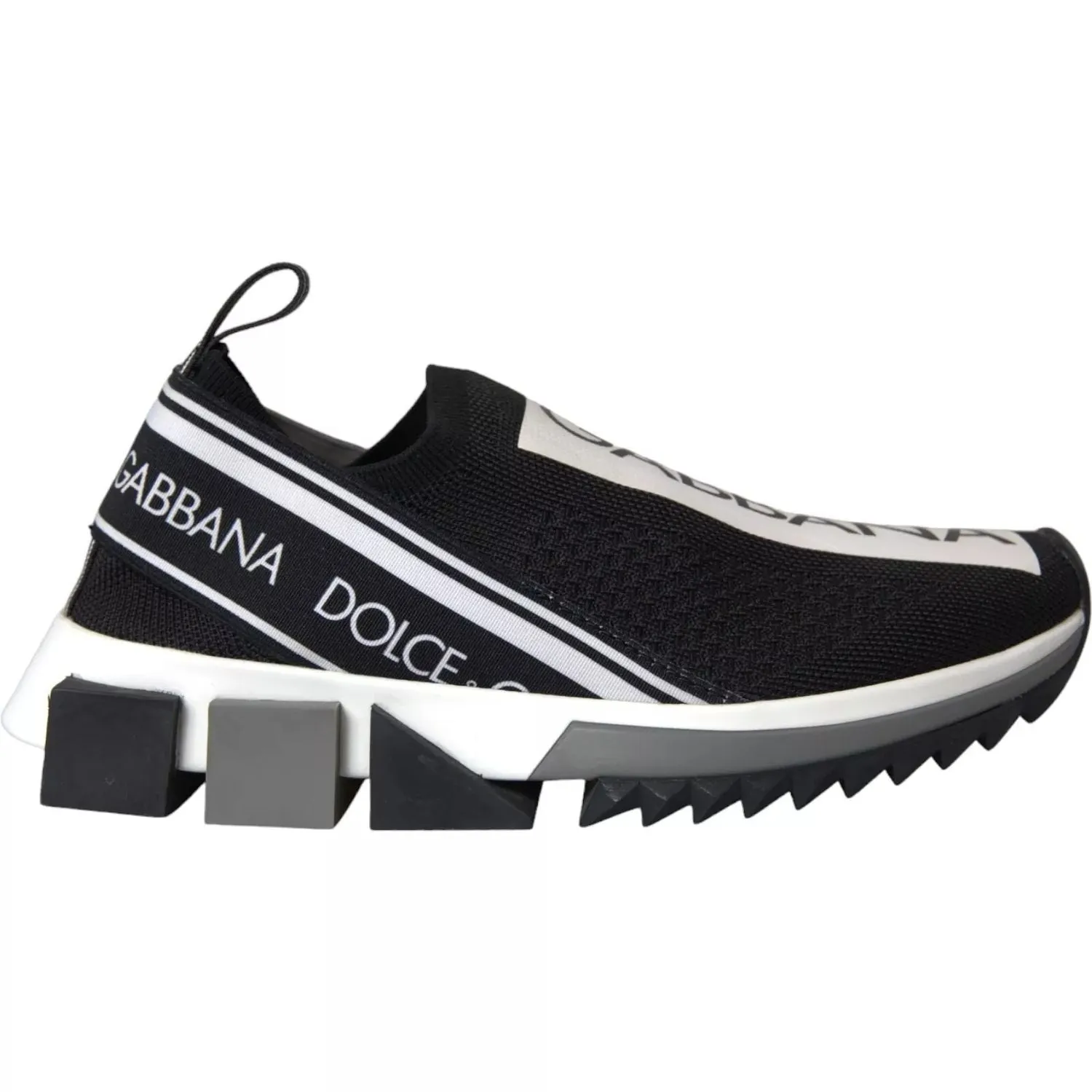 Dolce & Gabbana Black White Slip On Sorrento Sneakers Shoes Bootcut Jeans And Sneakers