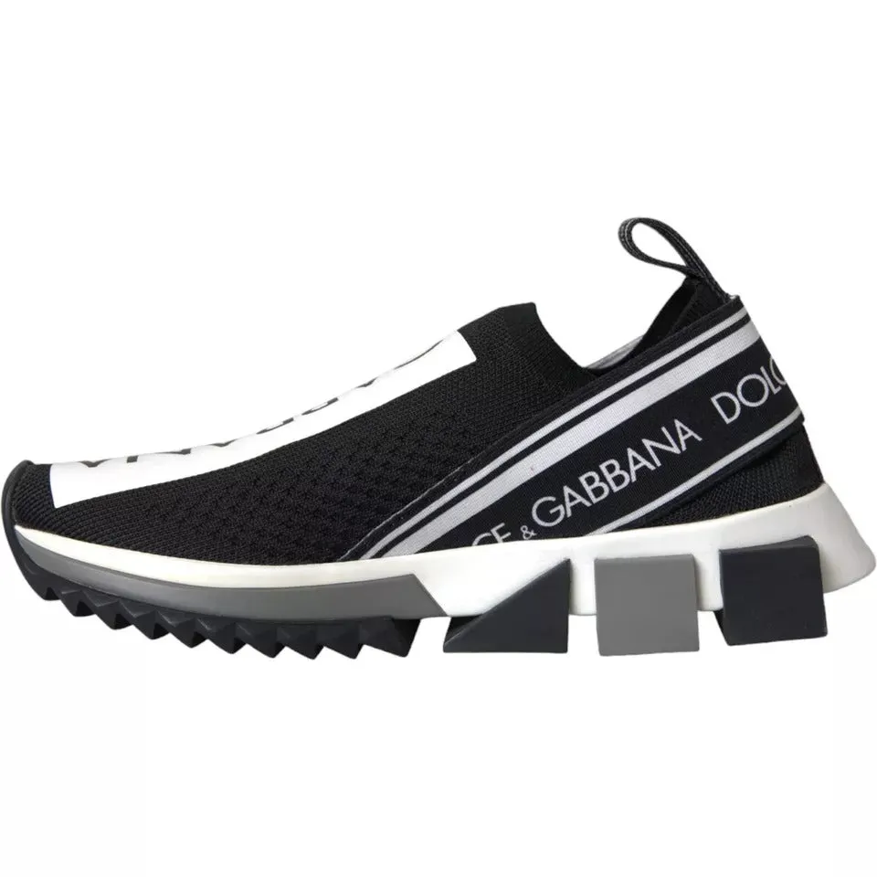 Dolce & Gabbana Black White Slip On Sorrento Sneakers Shoes Sneakers For Ladies Amazon