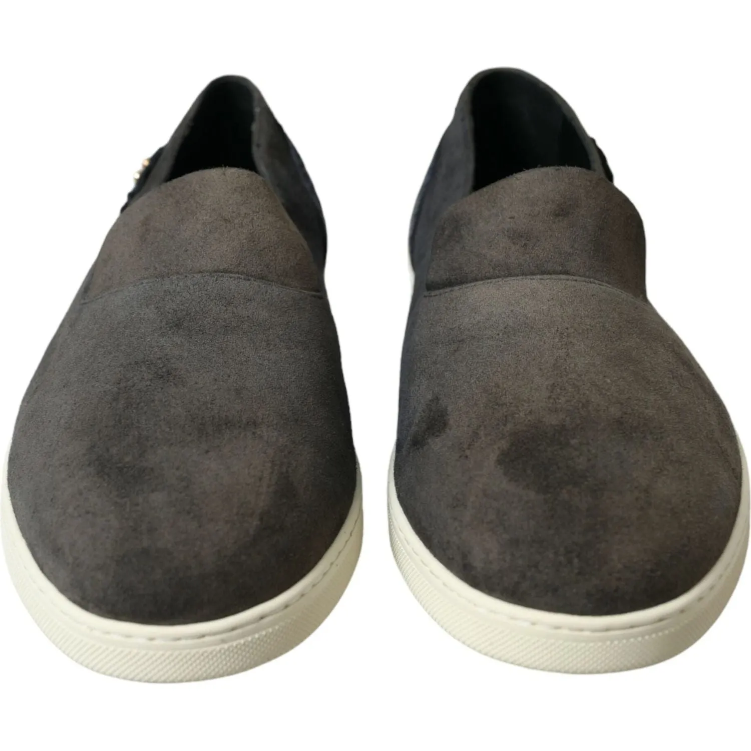 Loafers Brixton Dolce & Gabbana Blue Suede Caiman Men Loafers Slippers Shoes