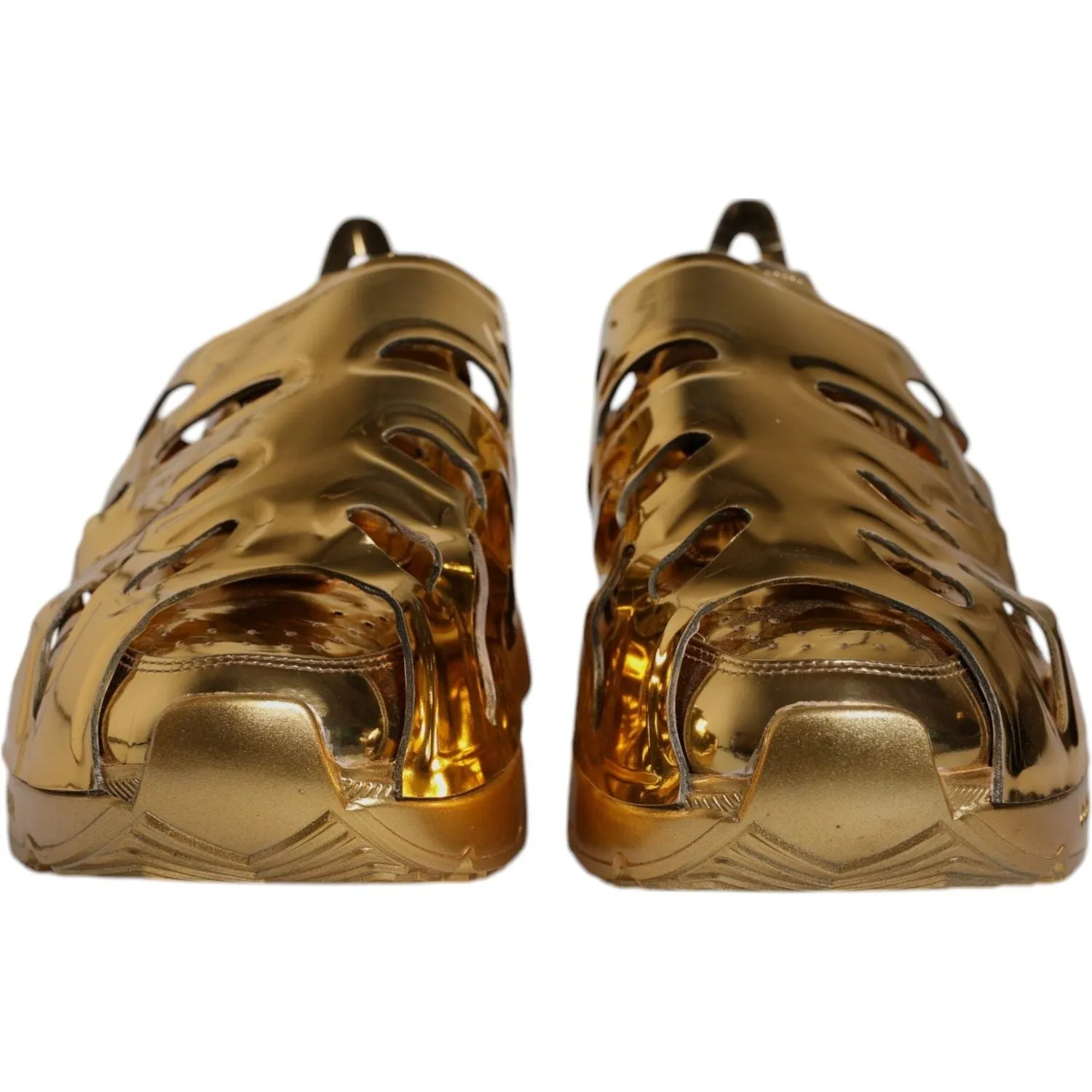 Dolce & Gabbana Gold Daymaster Leather Low Top Sneakers Shoes Sneakers That Look Like Feet