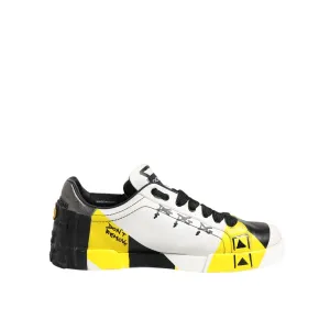 Sneakers Vs Tennis Shoes Dolce & Gabbana Multicolor Lettering Portofino Sneakers Shoes