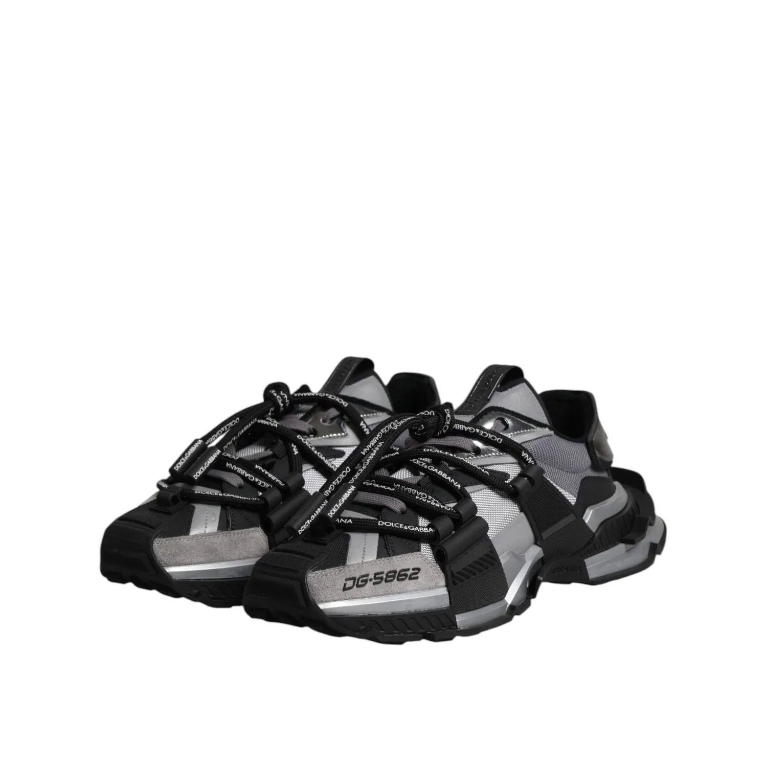 Dolce & Gabbana Multicolor Panelled Space Sneakers Shoes Sneakers For Work