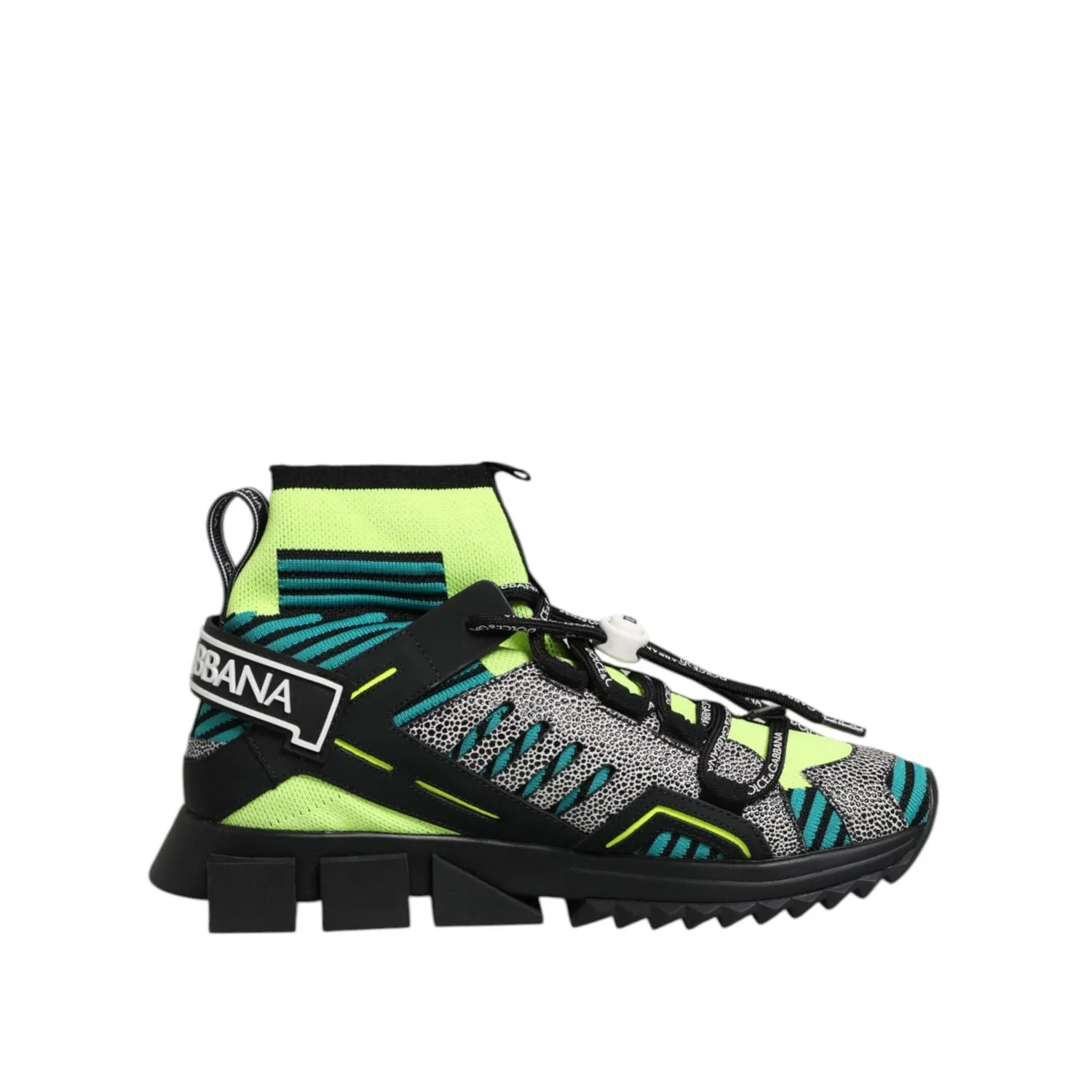 Dolce & Gabbana Multicolor Sorrento Socks Men Sneakers Shoes Vintage Style Sneakers