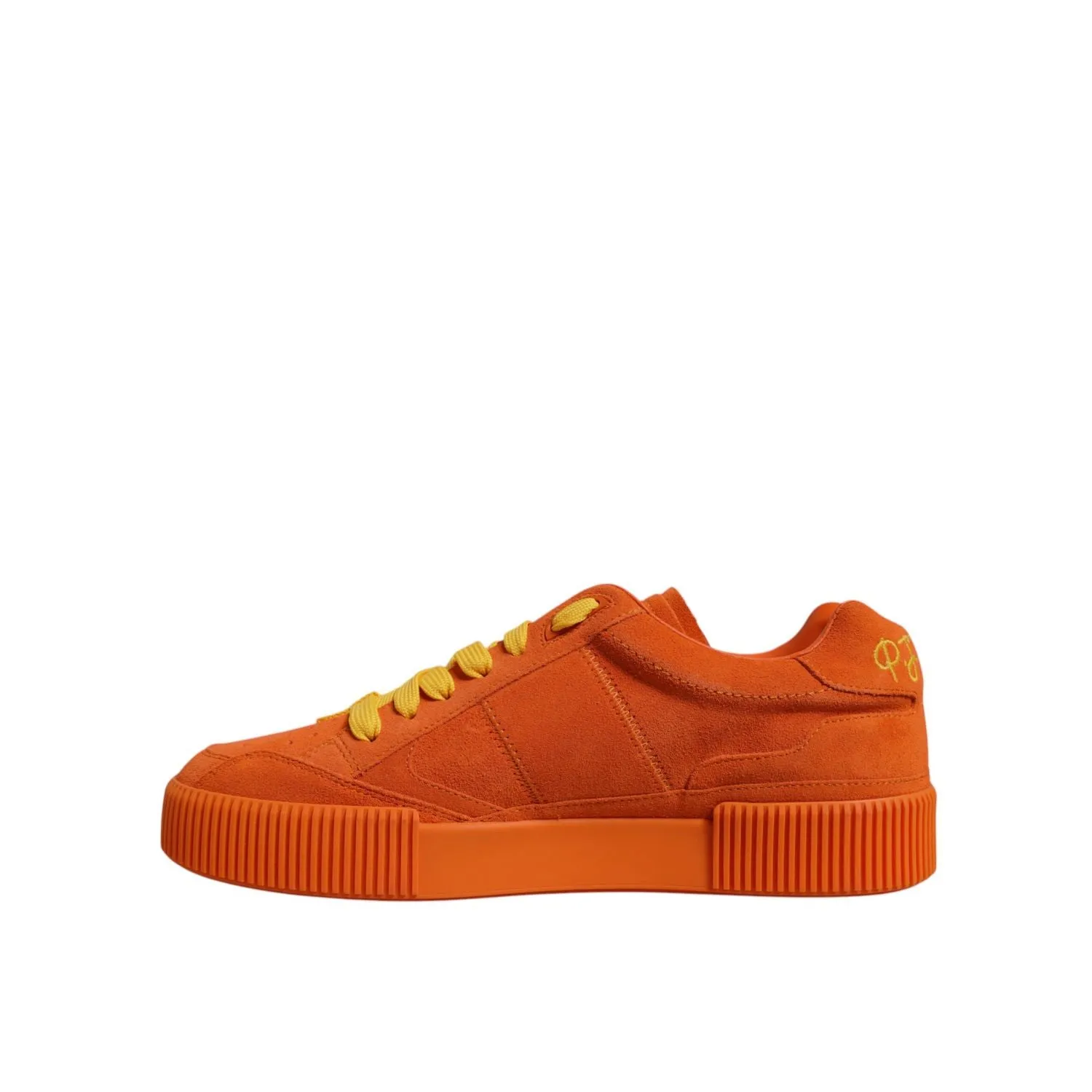 Dolce & Gabbana Orange Miami Leather Low Top Sneakers Shoes Dr. Scholls Time Off Sneakers