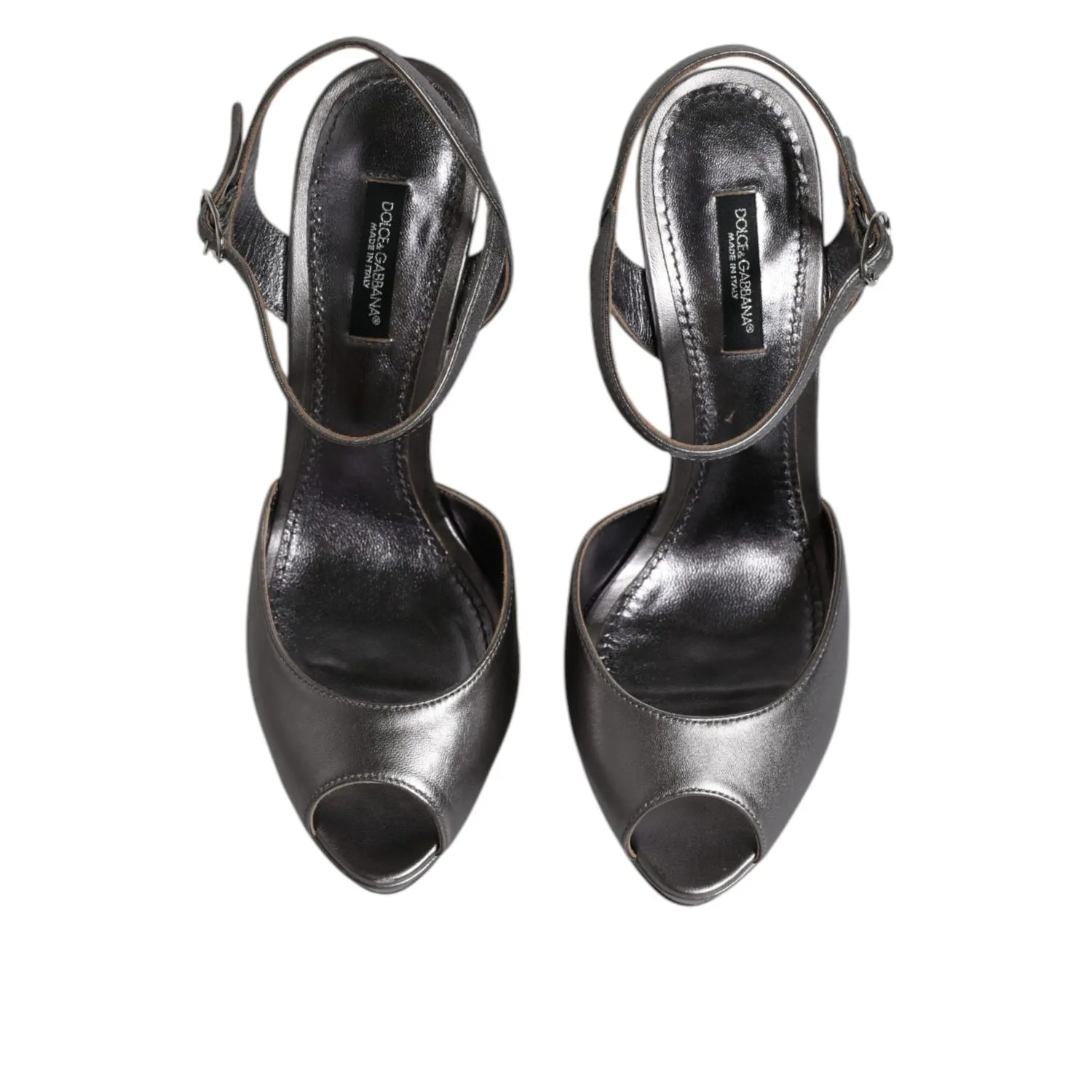 Dolce & Gabbana Silver Leather Platform Heels Sandals Shoes Isabel Marant Lennyo Sandals