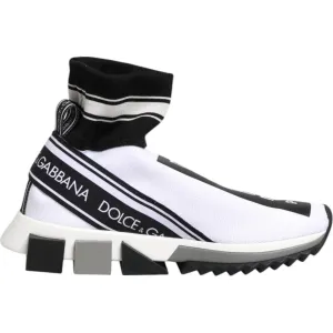 Dolce & Gabbana White Black Sorrento Socks Sneakers Shoes Easy Spirit Shoes Sneakers