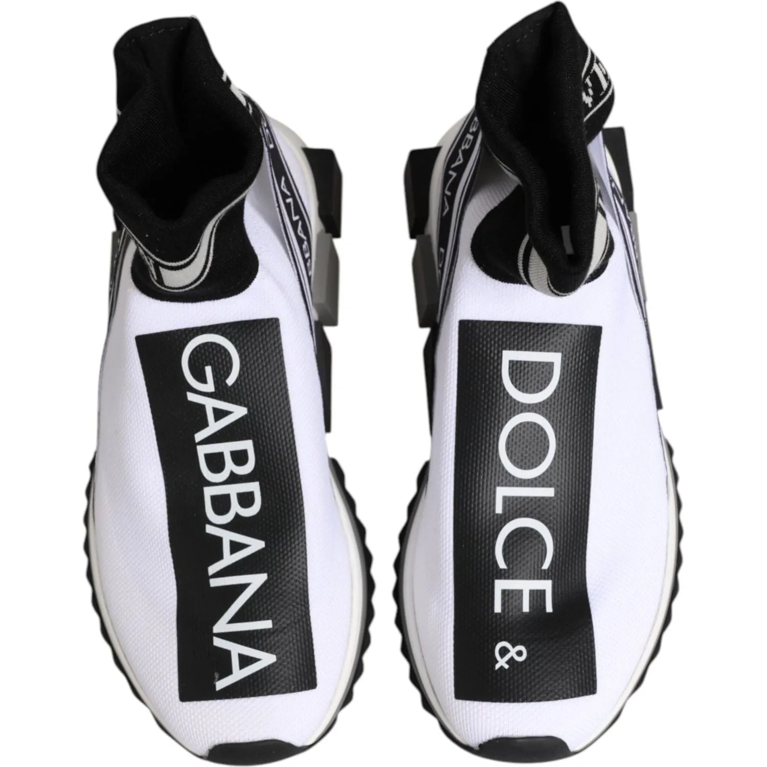 Dolce & Gabbana White Black Sorrento Socks Sneakers Shoes Air Max Dn Sneakers
