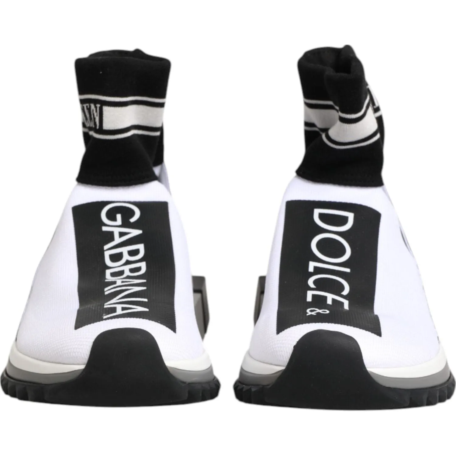 Work Out Sneakers Dolce & Gabbana White Black Sorrento Socks Sneakers Shoes