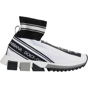 Dolce & Gabbana White Black Sorrento Socks Sneakers Shoes Reebook Sneakers