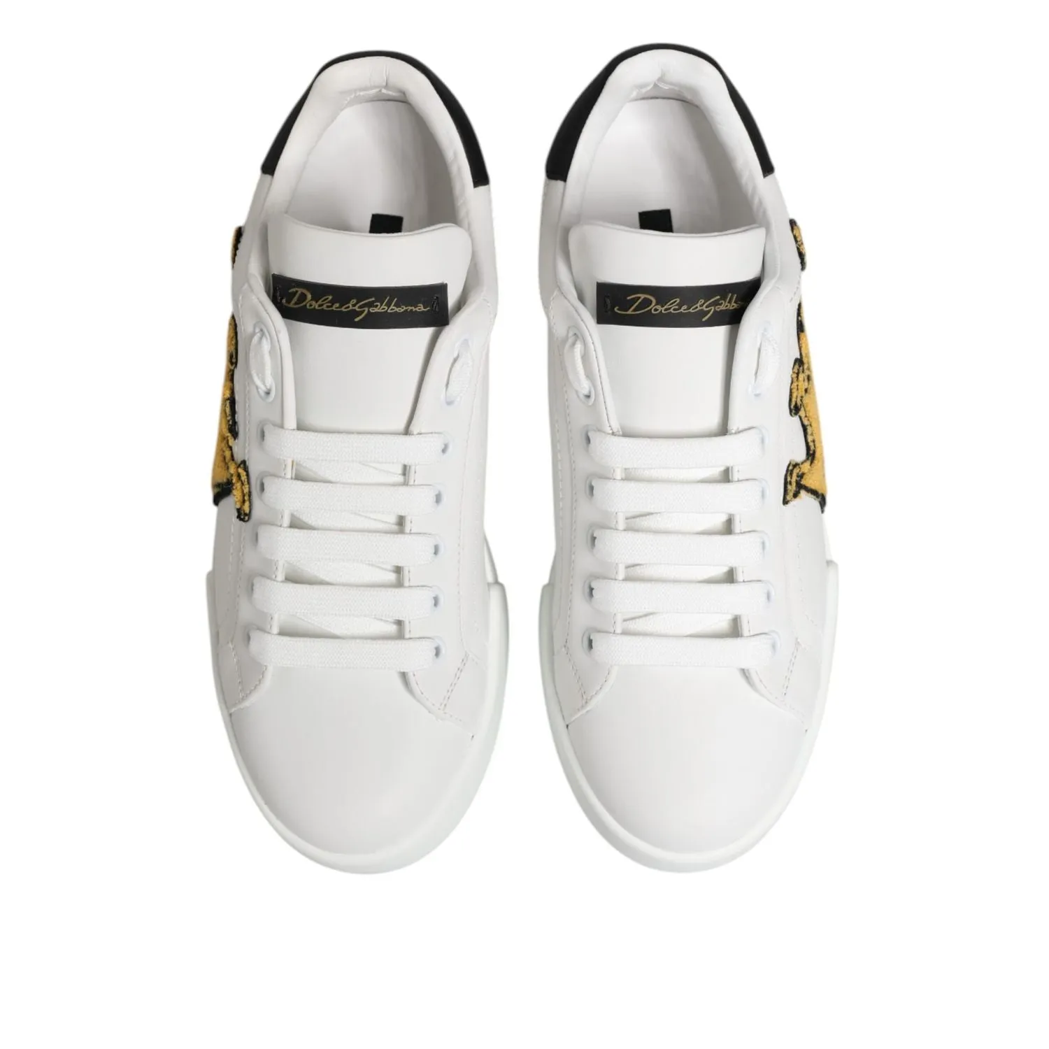Mk Shoes Sneakers Dolce & Gabbana White Crown Patch Portofino Men Sneakers Shoes