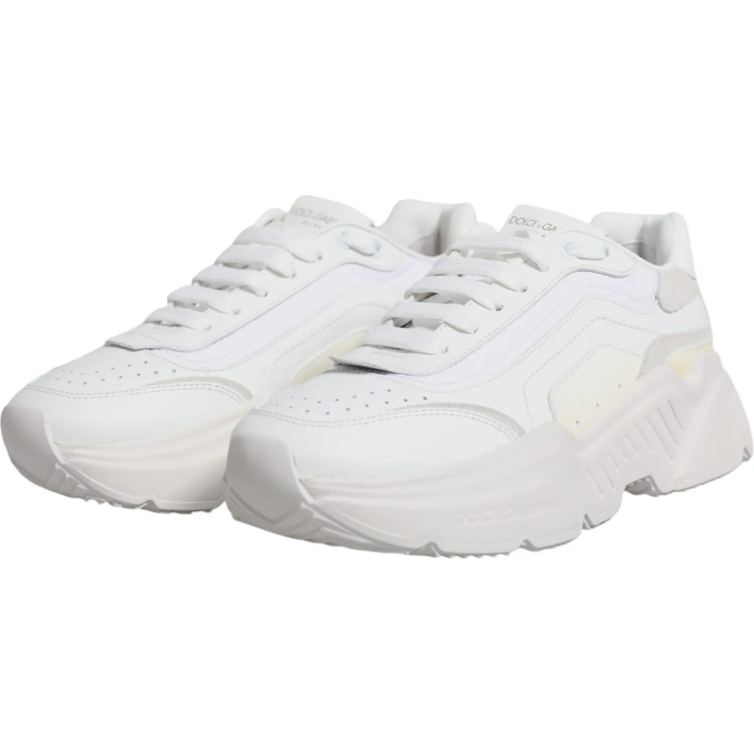 Dolce & Gabbana White Daymaster Low Top Sneakers Shoes Sneakers Chloe