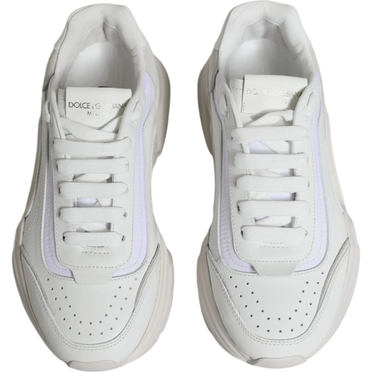 Weight Sneakers Dolce & Gabbana White Daymaster Low Top Sneakers Shoes