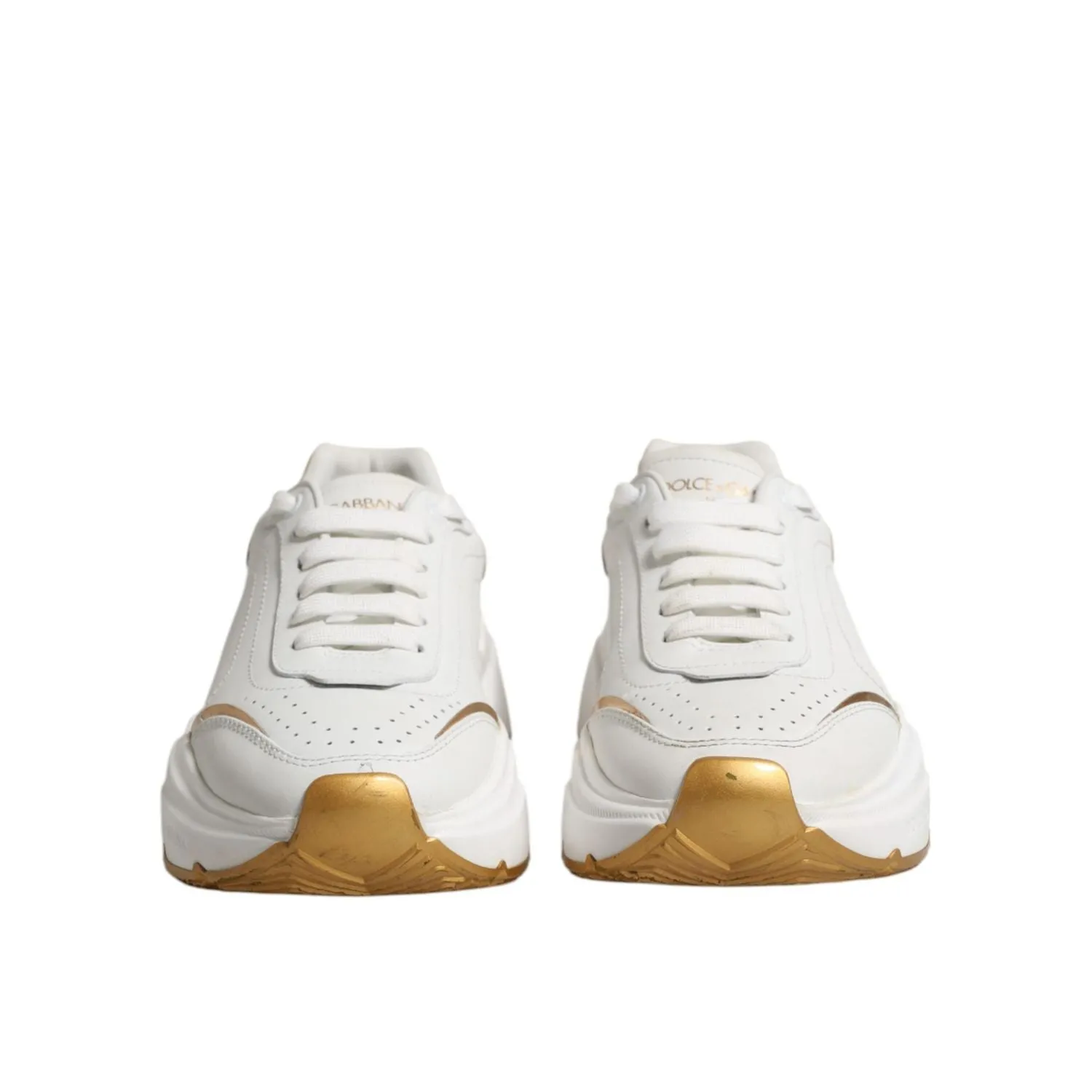 Superstar Sneakers Dolce & Gabbana White Gold Daymaster Low Top Sneakers Shoes