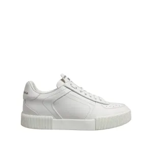 Motorsport Sneakers Dolce & Gabbana White Miami Leather Low Top Men Sneakers Shoes