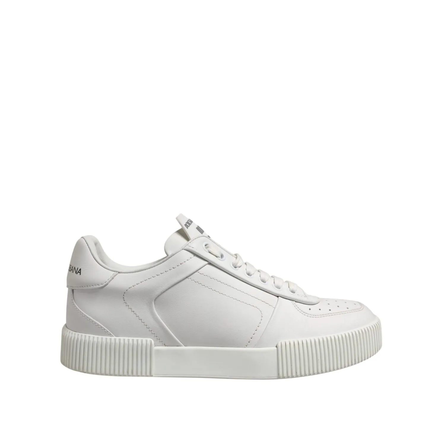 Micheal Kors Sneakers Dolce & Gabbana White Miami Leather Low Top Men Sneakers Shoes