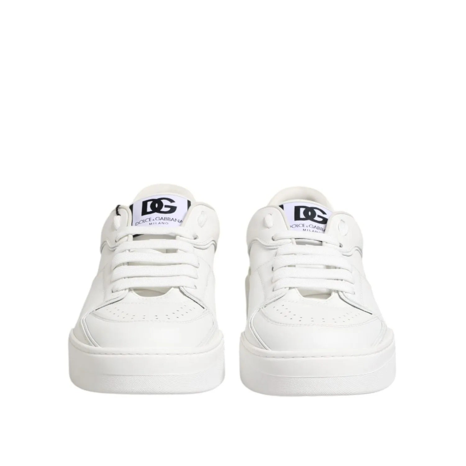 Dolce & Gabbana White Miami Leather Low Top Sneakers Shoes Hottest Sneakers