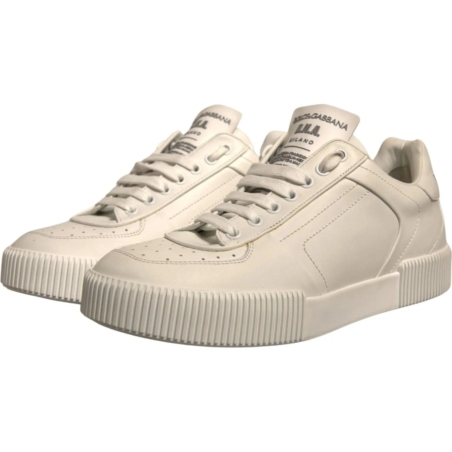 Sneakers For Nurses Dolce & Gabbana White Miami Leather Low Top Sneakers Shoes