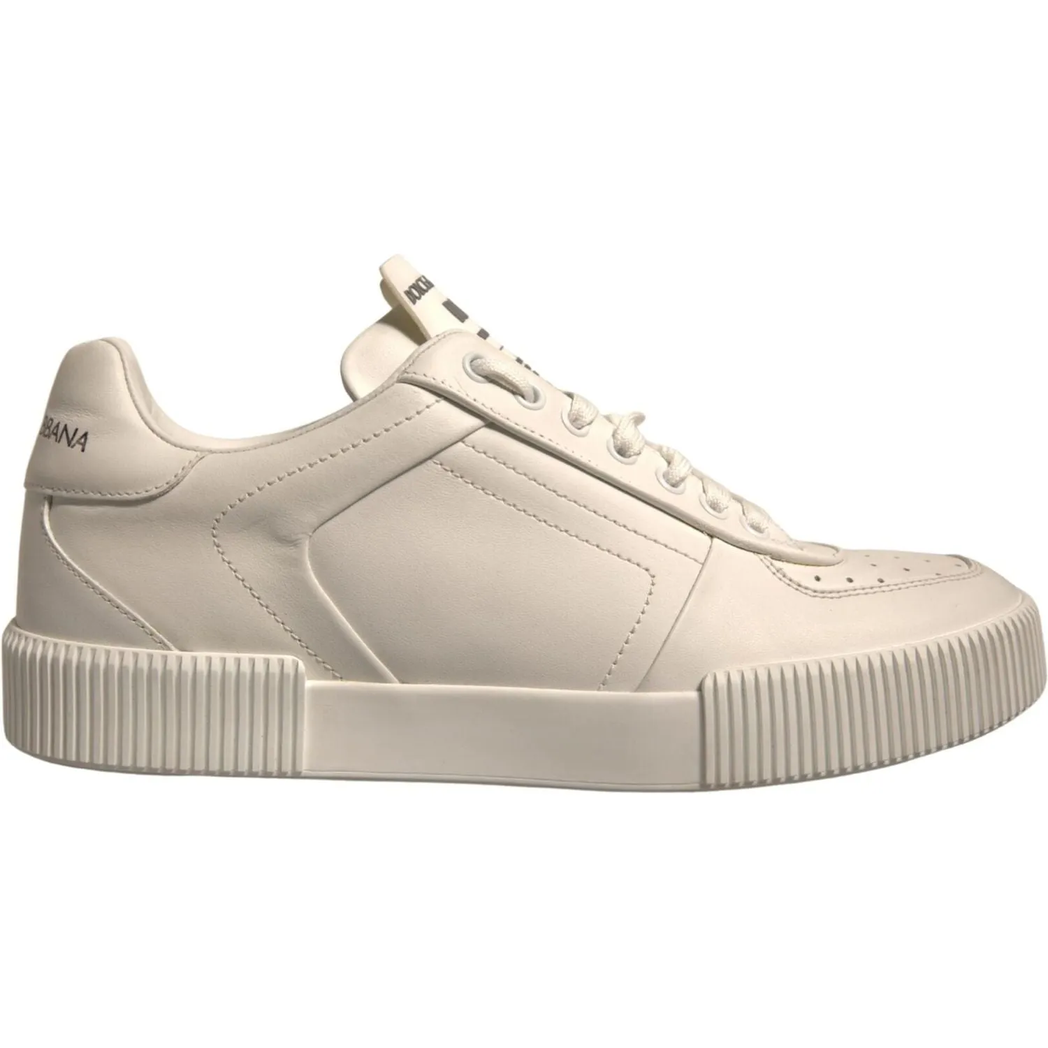 Silver Sneakers Ymca Membership Dolce & Gabbana White Miami Leather Low Top Sneakers Shoes