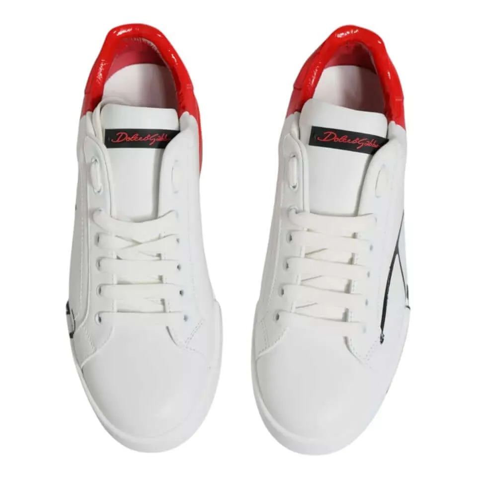 Fear Of God Shorts With Sneakers Dolce & Gabbana White Red Portofino Low Top Sneakers Shoes