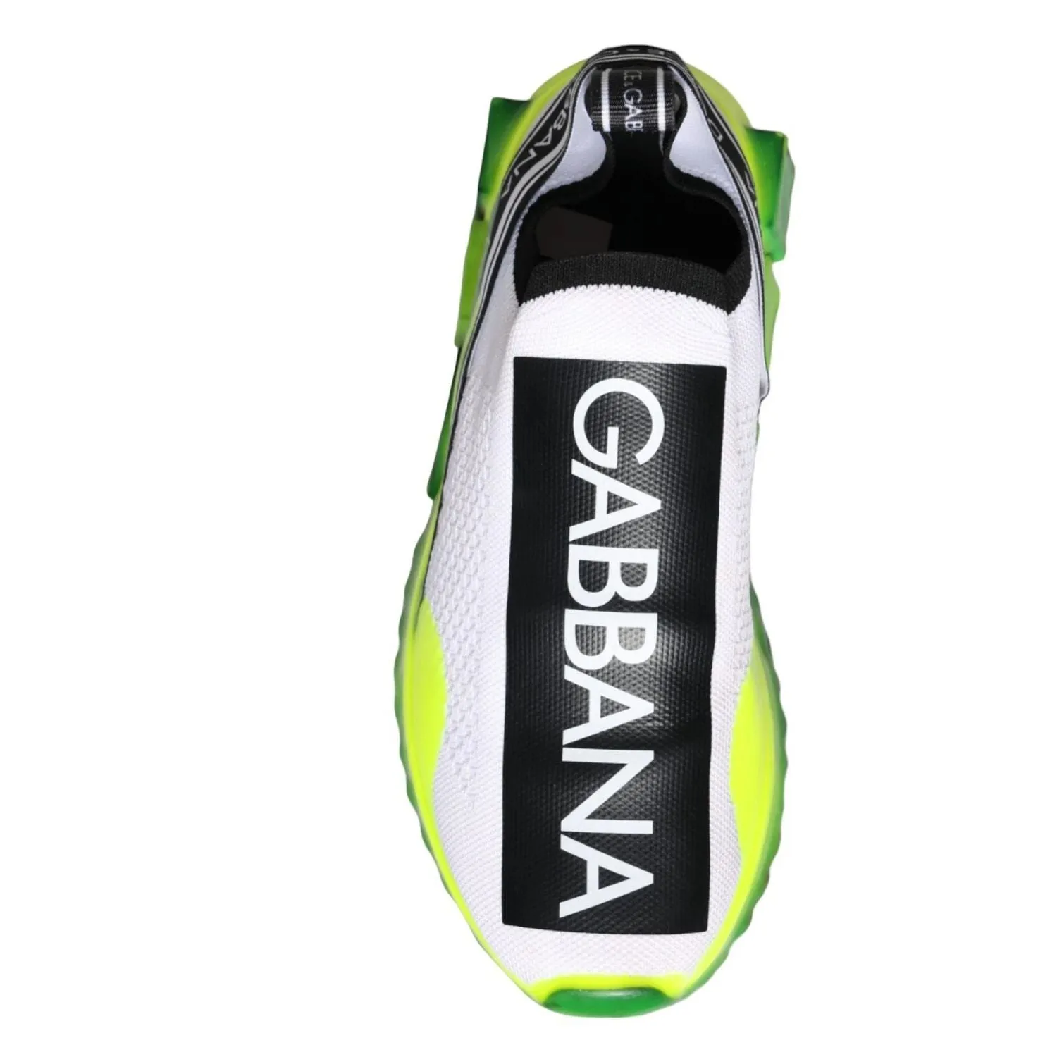 Dolce & Gabbana White Yellow Slip On Sorrento Sneakers Shoes Trainer Sneakers