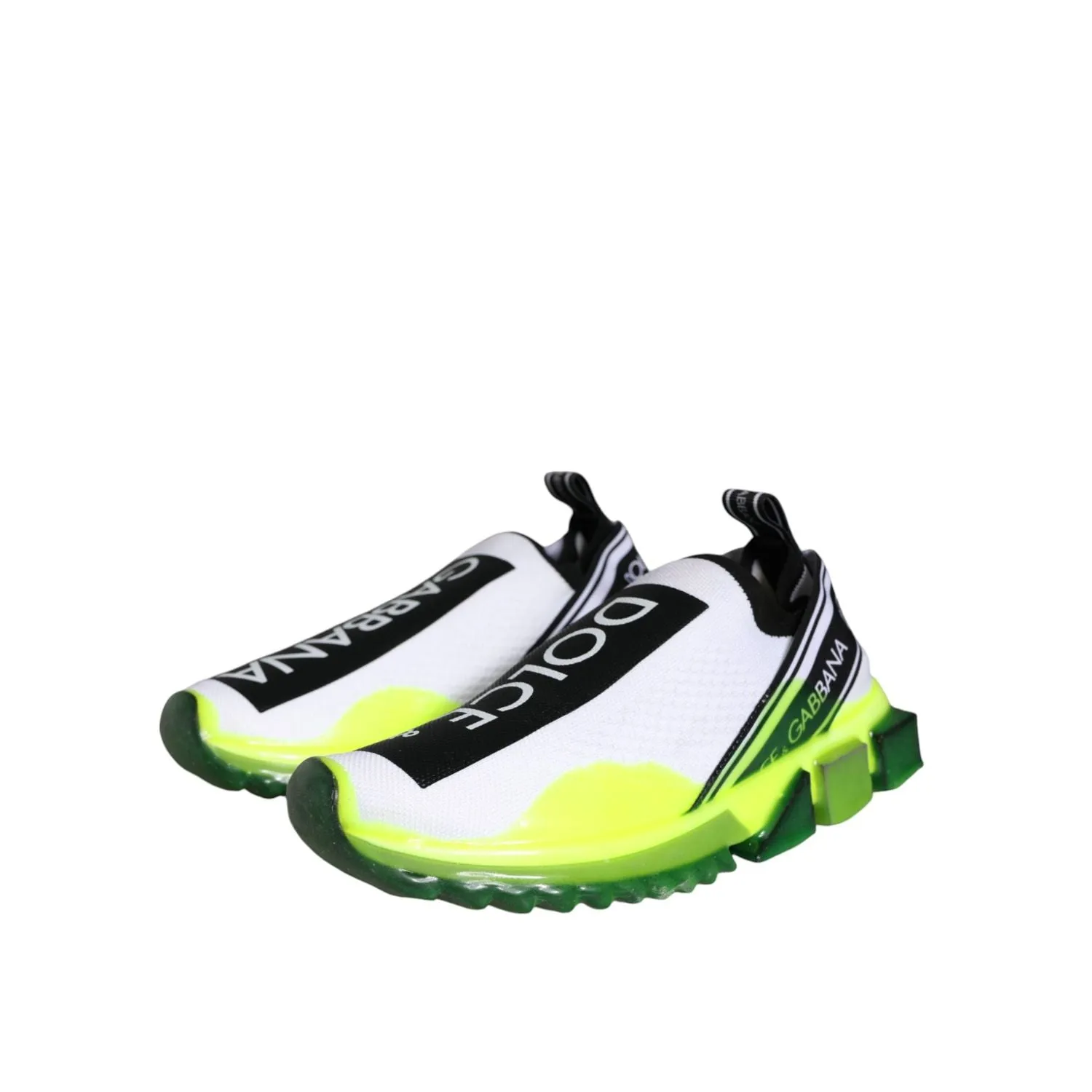 Stefan Janoski Sneakers Dolce & Gabbana White Yellow Slip On Sorrento Sneakers Shoes