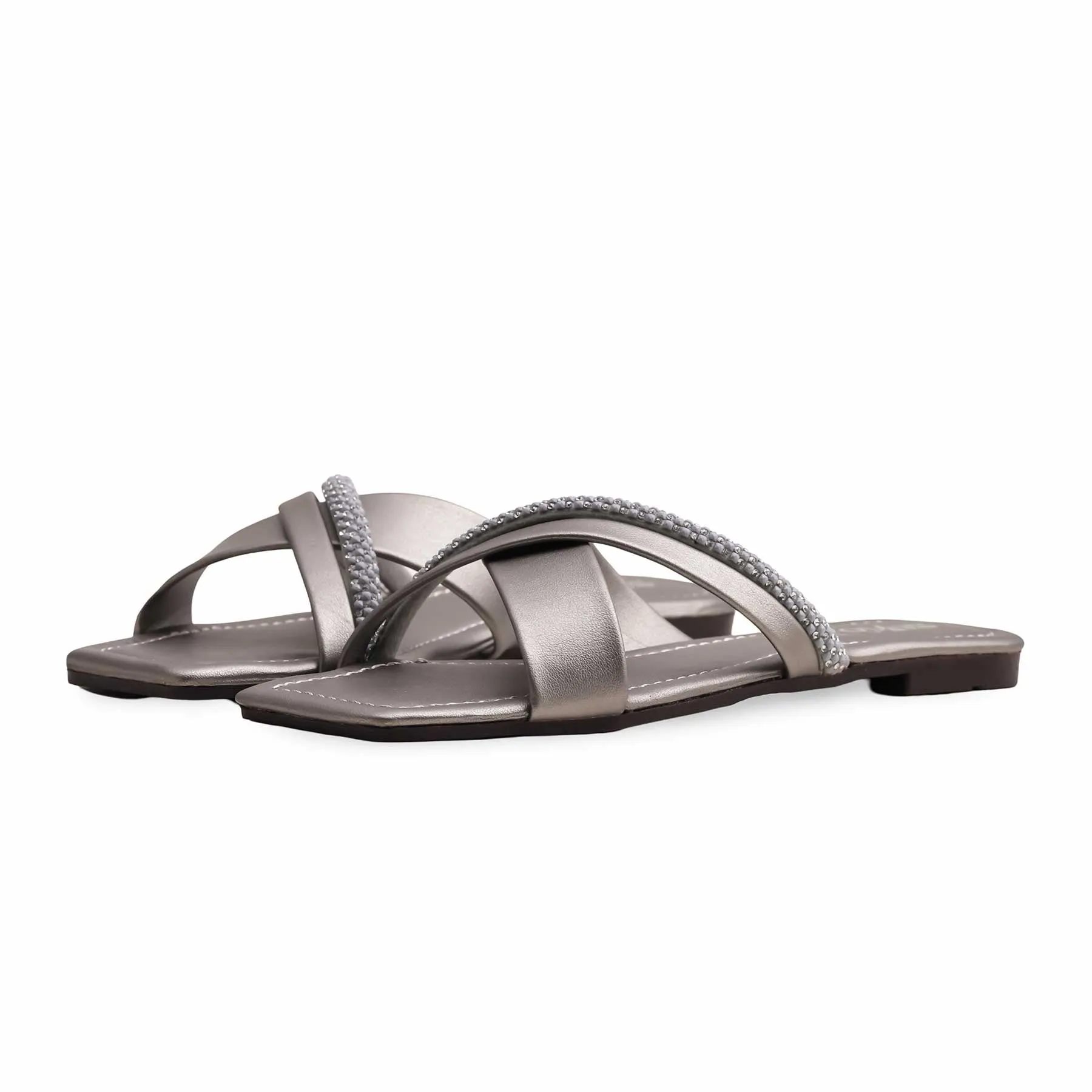 Grey Casual Slipper CL1883 Mid Casual Shoes