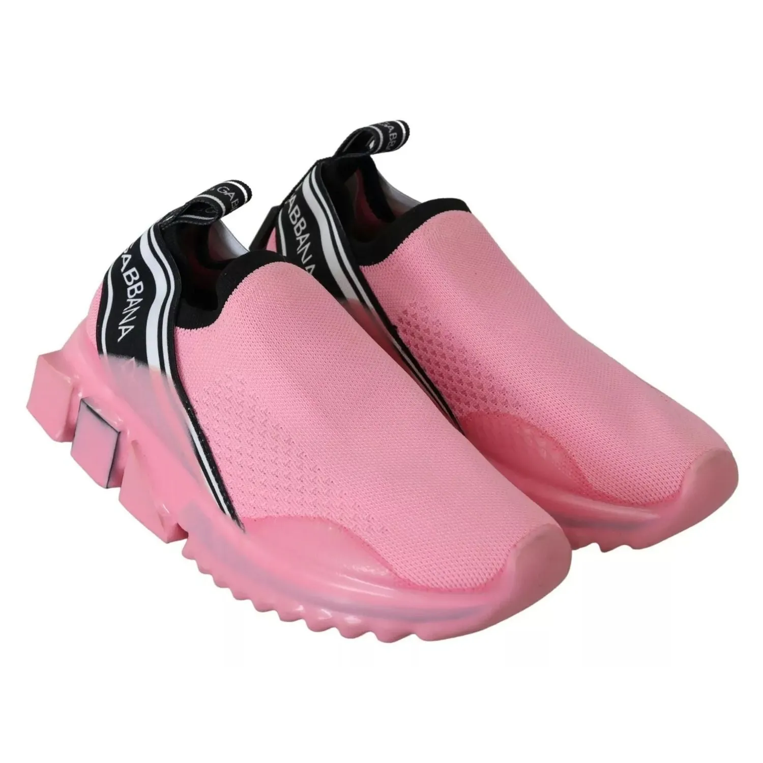 Sneakers Squeak When I Walk Dolce & Gabbana Pink Low Top Sorrento Sneakers Slip On Casual Shoes