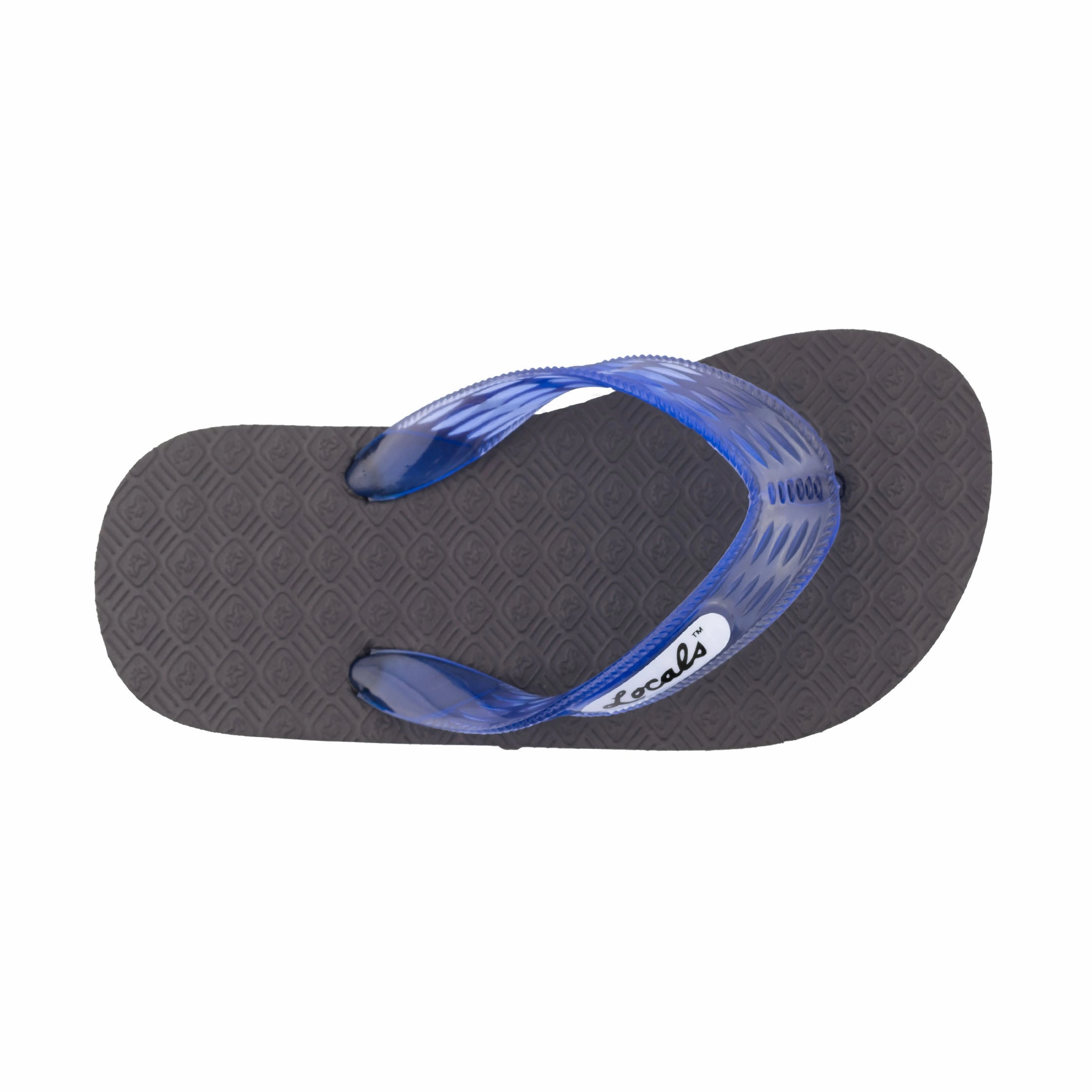 Kids Original Translucent Blue Strap Slippah Drive With Slippers