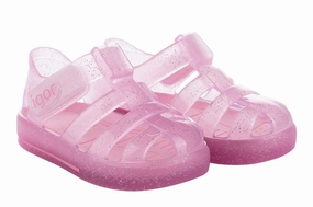 Igor S10265 Girl's Star Glitter Sandal - Rosa Florida Sandals