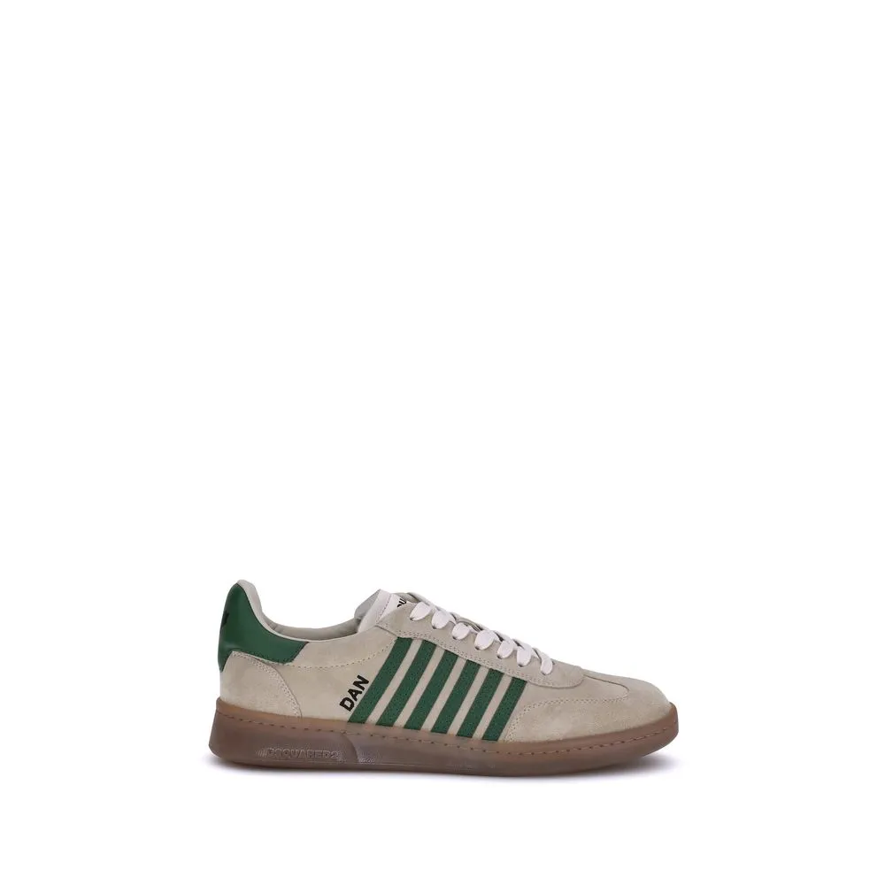 Best Shoes For Nurses With Flat Feet Dsquared Green Calf Leather Bos Taurus Low Top Sneakers