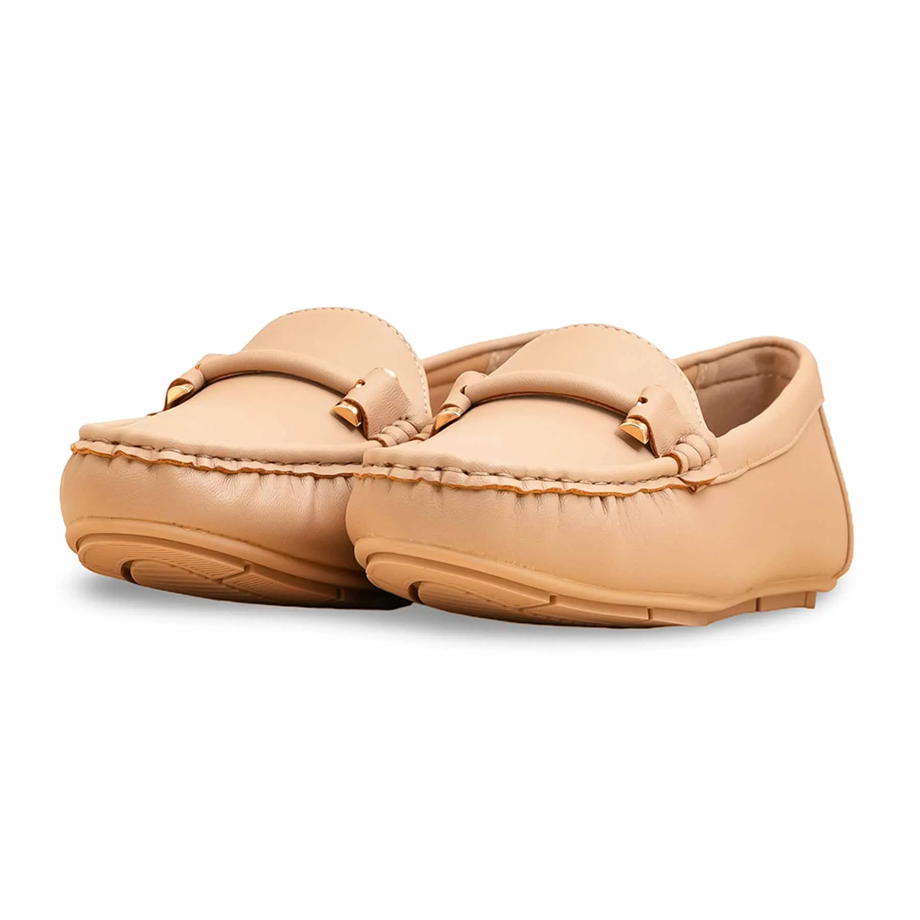 Beige Moccasin For Women WN4510 Casual Size 14 Shoes