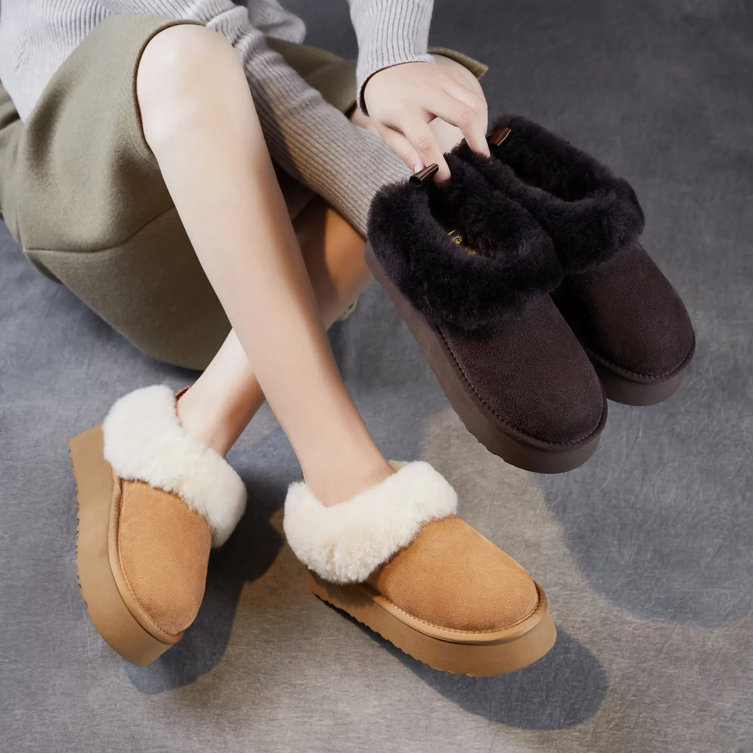 Women's Minimalist Suede Low Top Furred Casual Shoes Cortez Basic Leather Casual Shoes