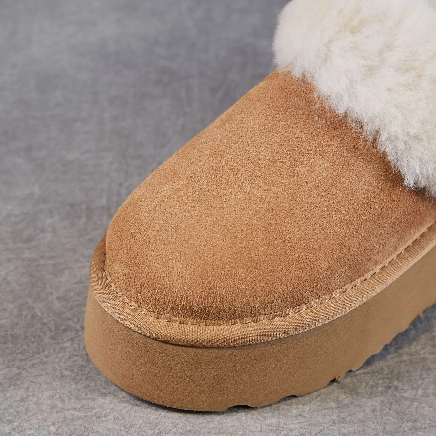 80s Casual Shoes Women's Minimalist Suede Low Top Furred Casual Shoes