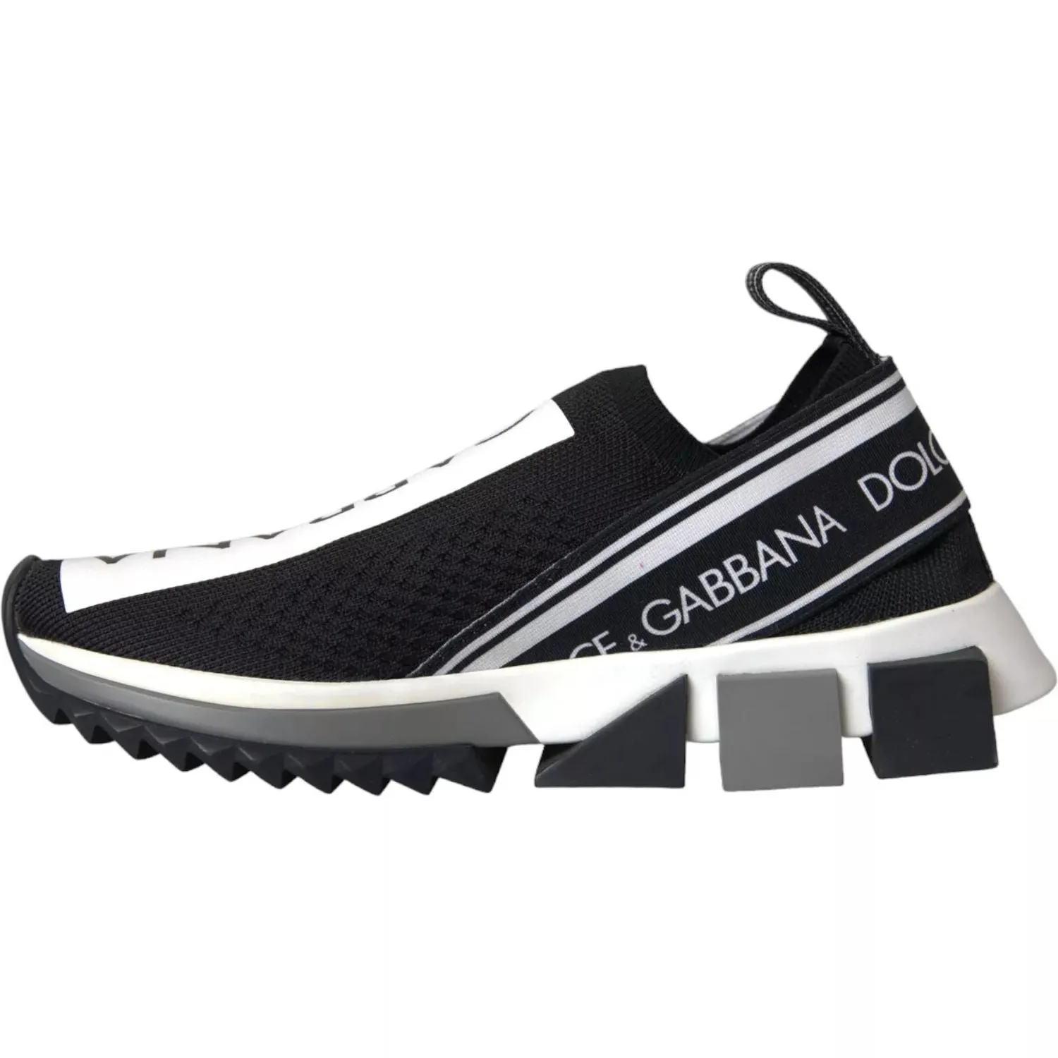 Dolce & Gabbana Black White Slip On Sorrento Sneakers Shoes Clean Sneakers Kit