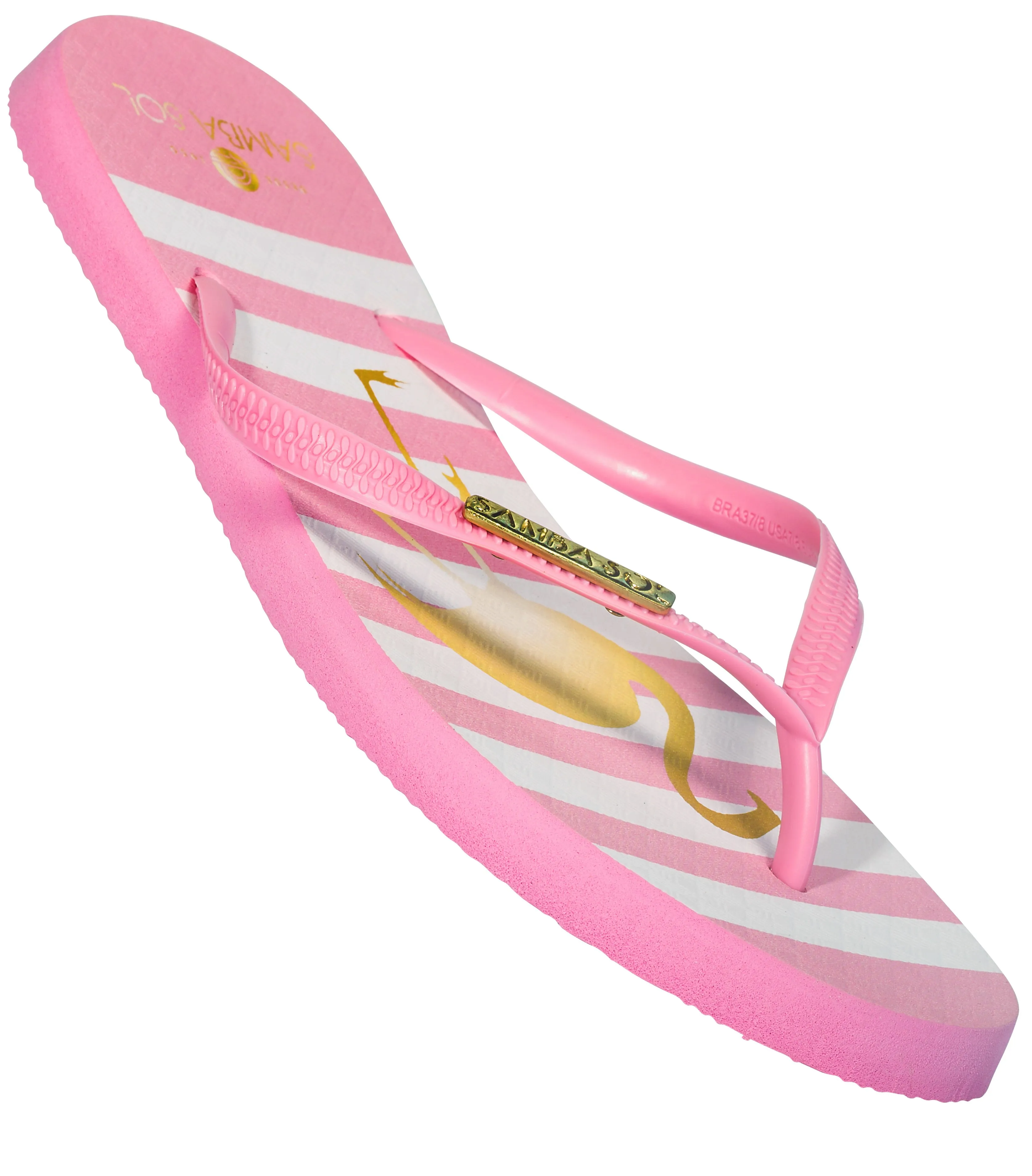 Mantaray Flip Flops Samba Sol Women's Fashion Collection Flip Flops - Flamingo