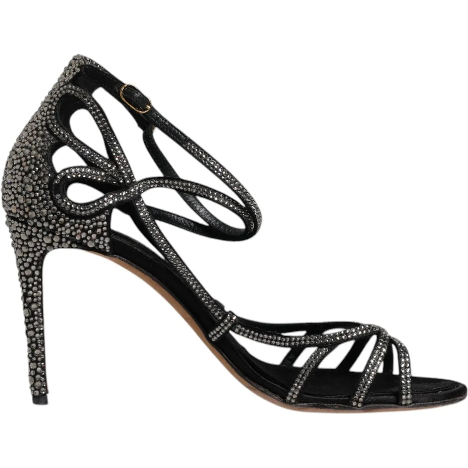Arizona Essentials Eva Sandals Dolce & Gabbana Black Strass Ankle Strap Heels Sandals Shoes