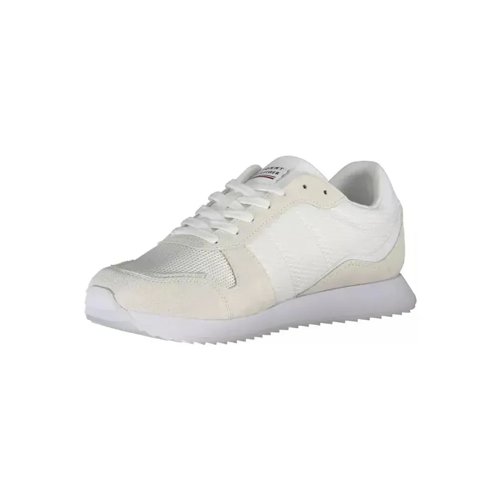 Tommy Hilfiger Eco-Conscious White Sneakers With Logo Accent Timberland Casual Leather Shoes