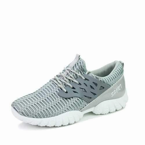 Men Athletic Sneakers Lace Up Breathable Running  Walking  Sport Shoes Running Shoes Mesh